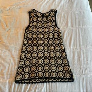 Free People Crochet Mini Dress